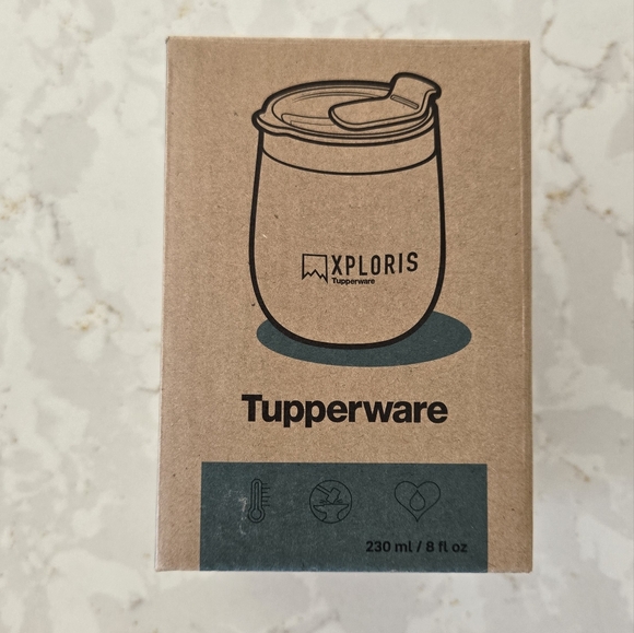 ☕️🧊🧋NWT‼️ Tupperware brand Xploris Thermal 8oz Tumbler - Picture 9 of 14